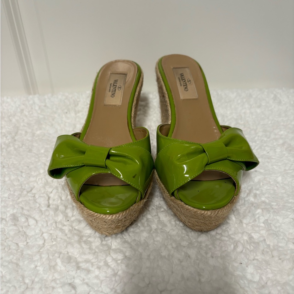 Valentino wedge espadrille sandals sz 36